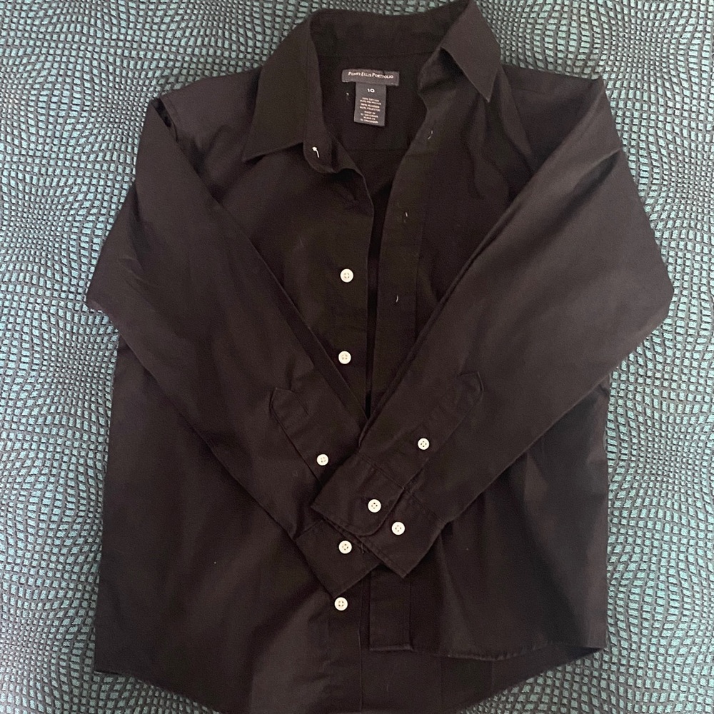 Perry Ellis Black Button Down Shirt for Kids